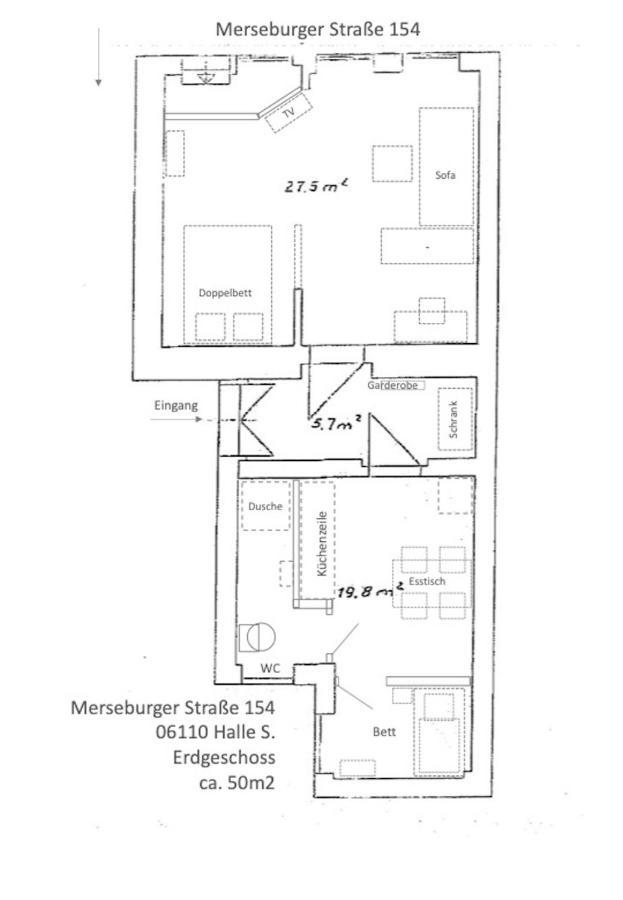 Appartement "Gudrun" Inklusive Parkplatz Halle  Exteriér fotografie
